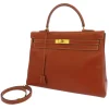 Hermès Vintage - Box Calf Kelly 35 - Brown - Leather Handbag - Avvenice