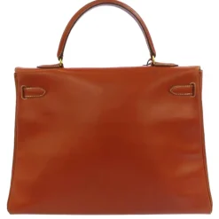 Hermès Vintage - Box Calf Kelly 35 - Brown - Leather Handbag - Avvenice