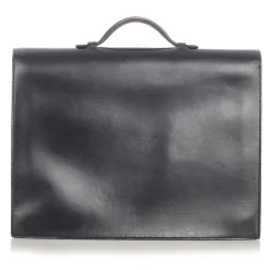 Hermès Vintage - Box Calf Sac a Depeches 38 - Blac - Leather Briefcase - Avvenice