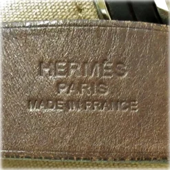 Hermès Vintage - Cabag Elan Canvas Satchel - Brown - Canvas Handbag - Avvenice