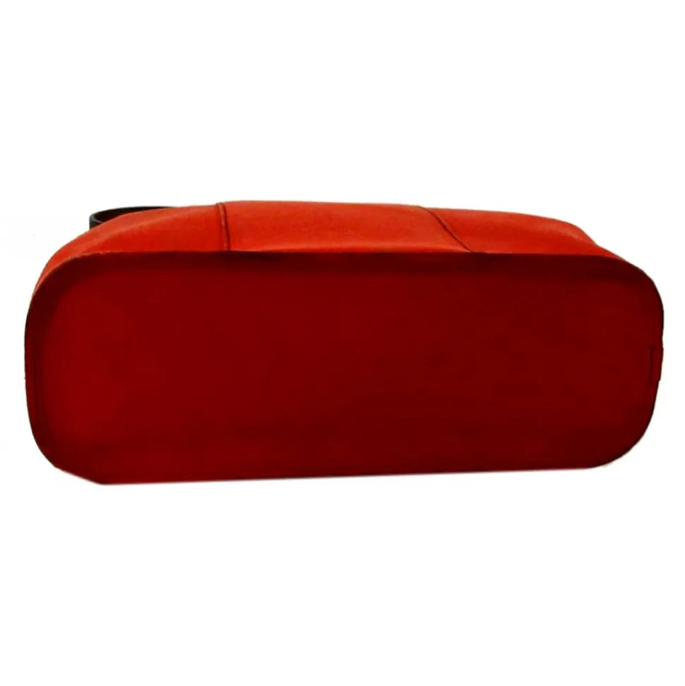 Hermès Vintage - Cabag Elan Canvas Satchel - Red Black - Canvas Bag - Avvenice