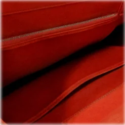 Hermès Vintage - Cabag Elan Canvas Satchel - Red Black - Canvas Bag - Avvenice