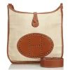 Hermès Vintage - Canvas Evelyne GM Bag - Brown - Leather Handbag - Luxury High Quality - Avvenice