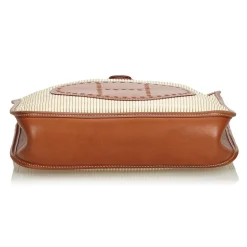 Hermès Vintage - Canvas Evelyne GM Bag - Brown - Leather Handbag - Luxury High Quality - Avvenice