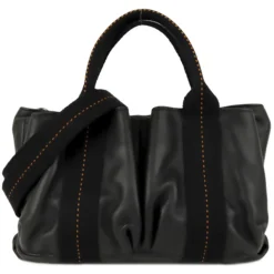 Hermès Vintage - Caravan Horizontal PM - Black - Leather Handbag - Avvenice