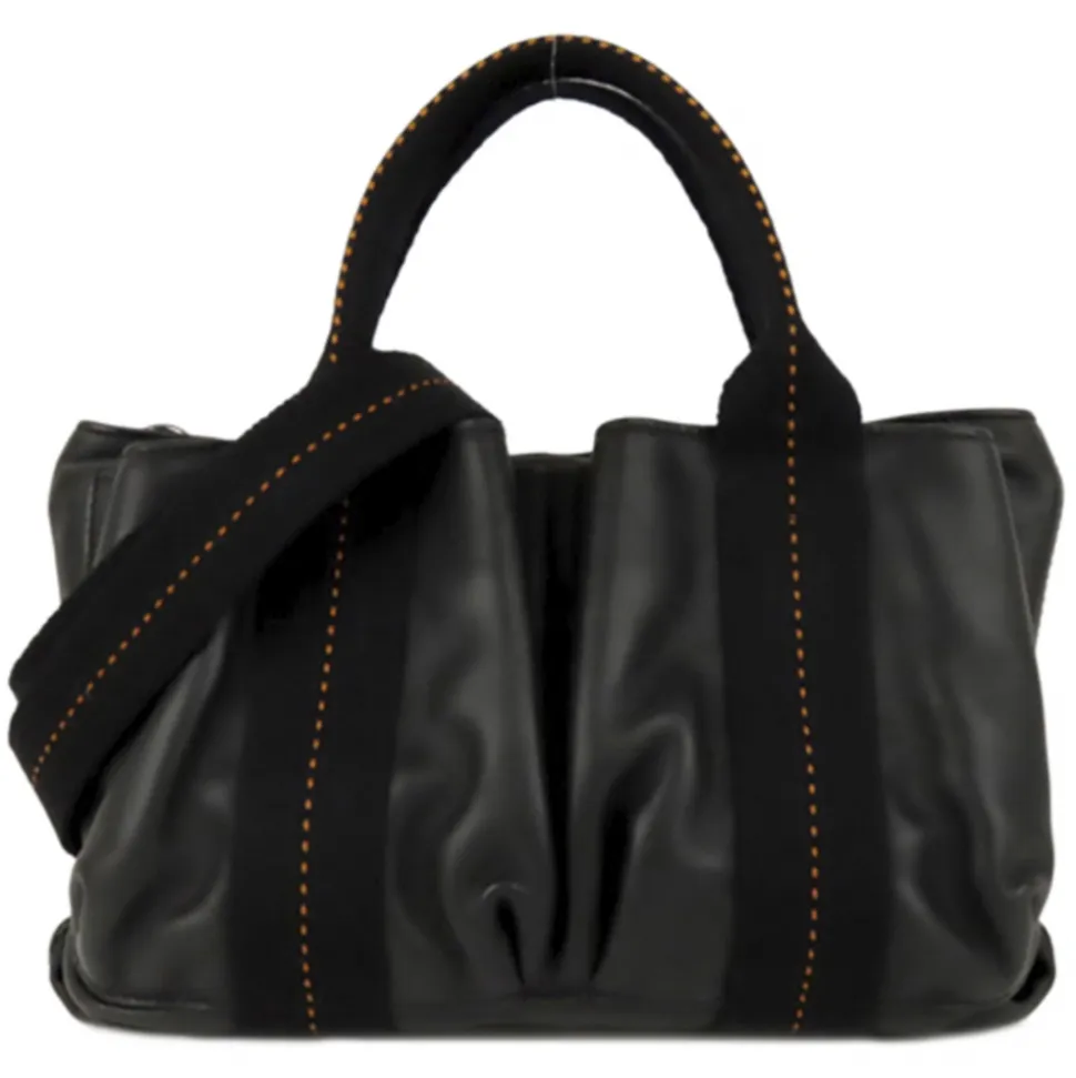 Hermès Vintage - Caravan Horizontal PM - Black - Leather Handbag - Avvenice