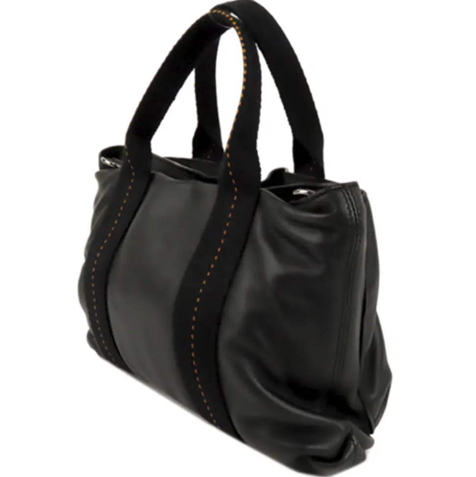Hermès Vintage - Caravan Horizontal PM - Black - Leather Handbag - Avvenice