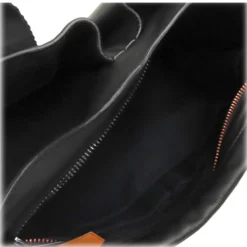 Hermès Vintage - Caravan Horizontal PM - Black - Leather Handbag - Avvenice