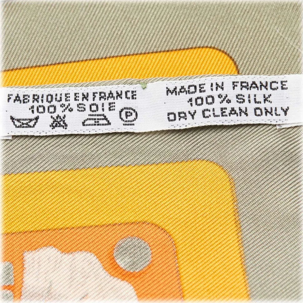 Hermès Vintage - Cheval Turc Silk Scarf - Orange Multi - Silk Foulard - Luxury High Quality - Avvenice