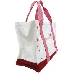 Hermès Vintage - Circus Canvas Nappy Bag - White Red - Canvas Bag - Avvenice