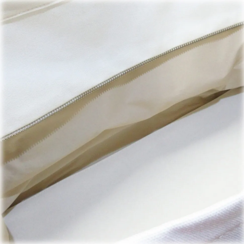 Hermès Vintage - Circus Canvas Nappy Bag - White Red - Canvas Bag - Avvenice