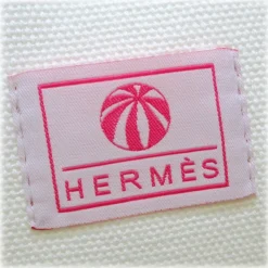 Hermès Vintage - Circus Canvas Nappy Bag - White Red - Canvas Bag - Avvenice