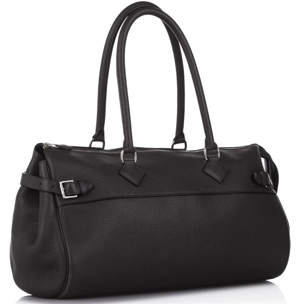 Hermès Vintage - Clemence Atlas 42 - Black - Leather Handbag - Avvenice