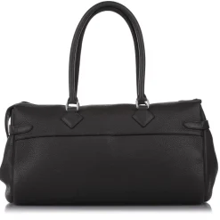Hermès Vintage - Clemence Atlas 42 - Black - Leather Handbag - Avvenice