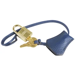 Hermès Vintage - Clemence Birkin 35 - Blue Gold - Leather Handbag - Avvenice