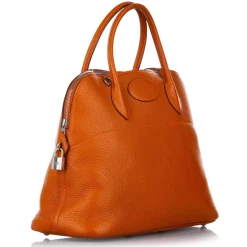 Hermès Vintage - Clemence Bolide 35 - Brown - Leather Handbag - Avvenice