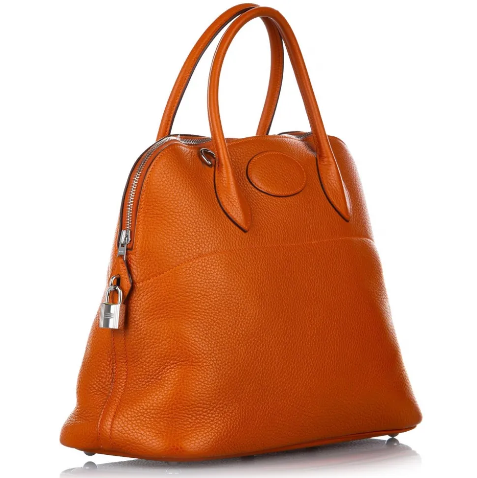 Hermès Vintage - Clemence Bolide 35 - Brown - Leather Handbag - Avvenice