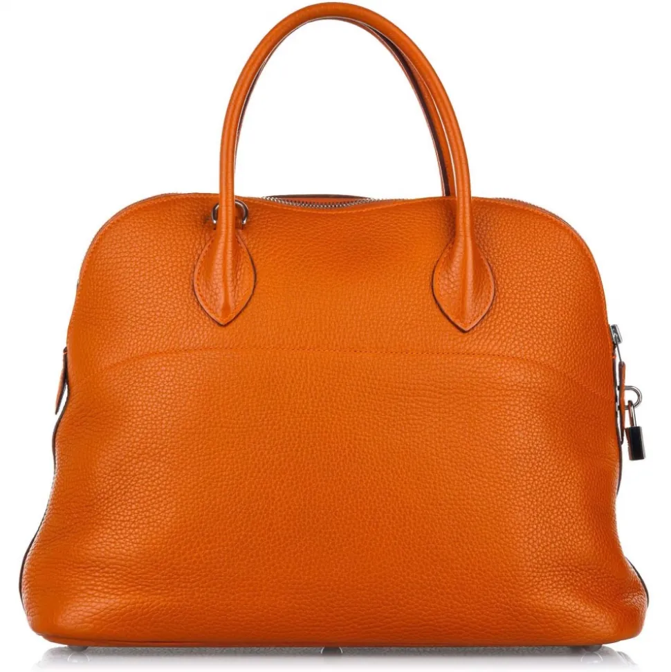 Hermès Vintage - Clemence Bolide 35 - Brown - Leather Handbag - Avvenice