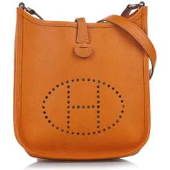 Hermès Vintage - Clemence Evelyne I TPM - Orange - Leather Handbag - Avvenice
