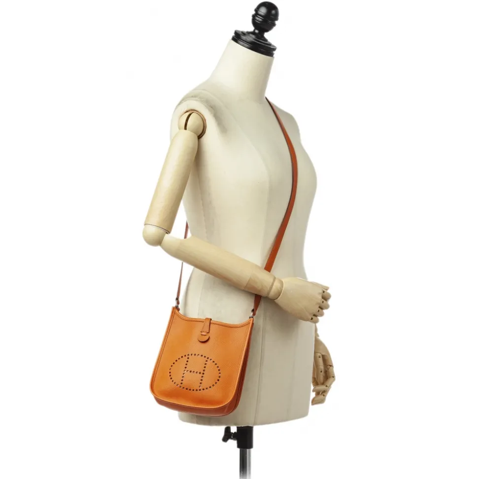Hermès Vintage - Clemence Evelyne I TPM - Orange - Leather Handbag - Avvenice