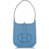 Hermès Vintage - Clemence Evelyne I TPM - Blue Marine - Leather Handbag - Avvenice