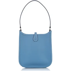 Hermès Vintage - Clemence Evelyne I TPM - Blue Marine - Leather Handbag - Avvenice