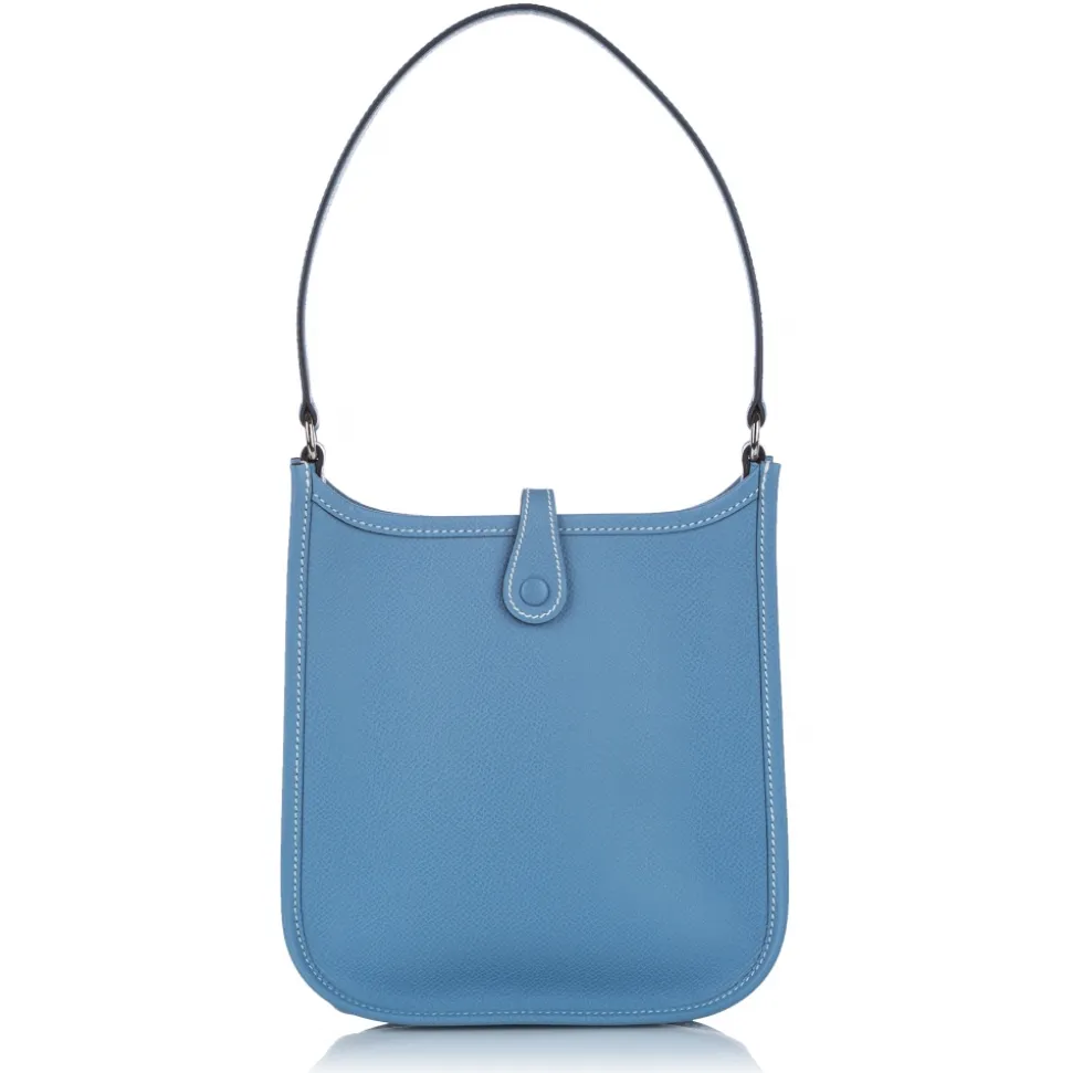 Hermès Vintage - Clemence Evelyne I TPM - Blue Marine - Leather Handbag - Avvenice