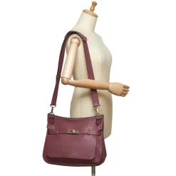 Hermès Vintage - Clemence Jypsiere 34 Bag - Pink - Leather and Calf Handbag - Luxury High Quality - Avvenice