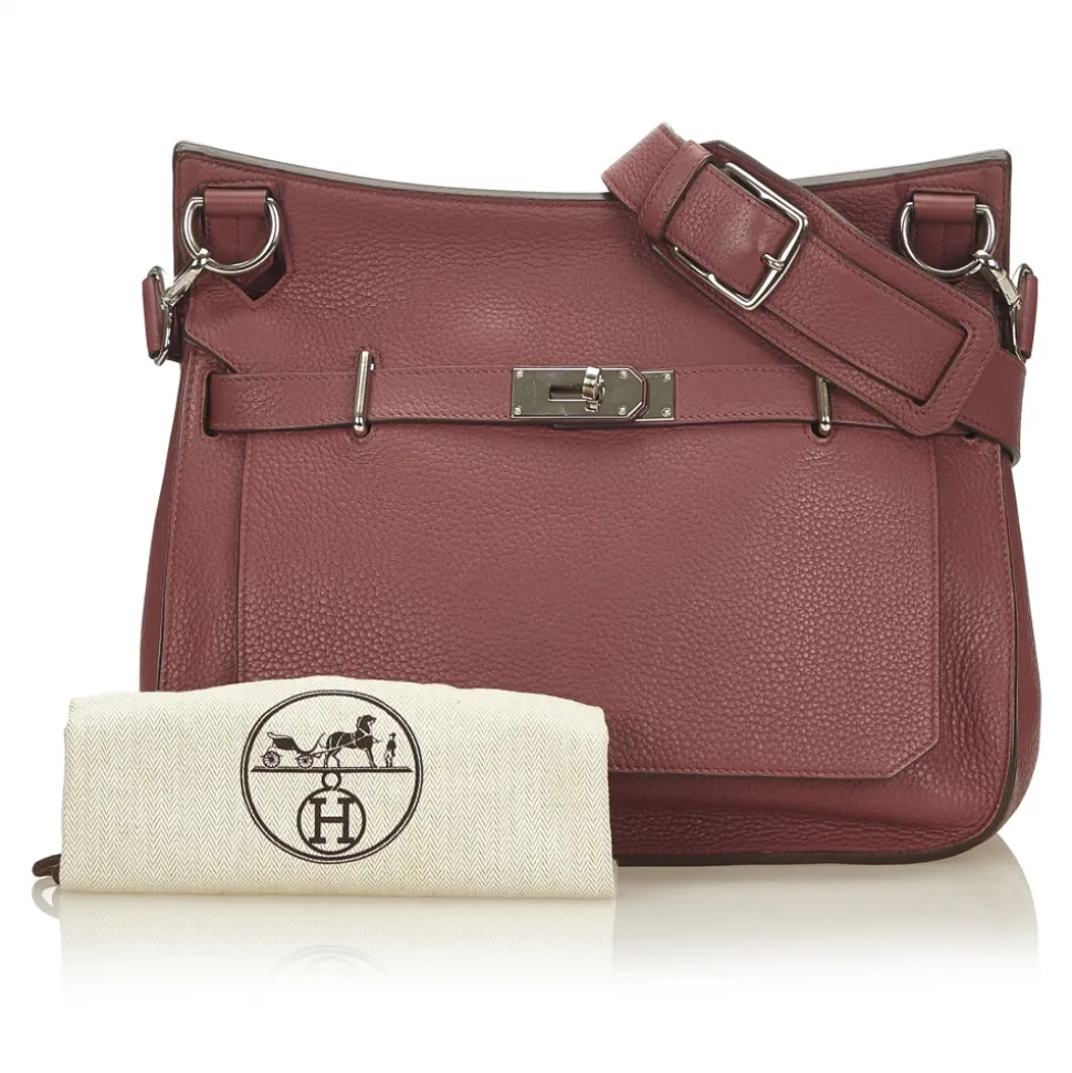 Hermès Vintage - Clemence Jypsiere 34 Bag - Pink - Leather and Calf Handbag - Luxury High Quality - Avvenice