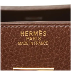 Hermès Vintage - Clemence Terre Birkin 35 Bag - Brown - Leather and Calf Handbag - Luxury High Quality - Avvenice