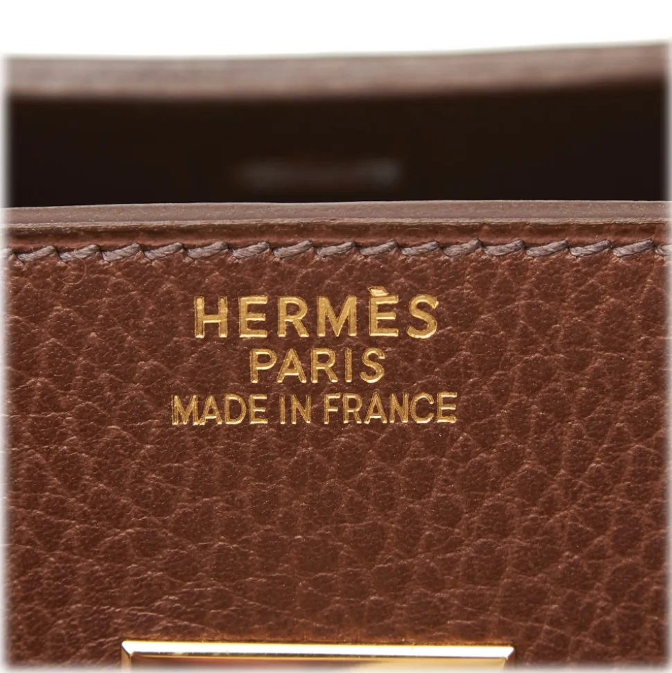 Hermès Vintage - Clemence Terre Birkin 35 Bag - Brown - Leather and Calf Handbag - Luxury High Quality - Avvenice