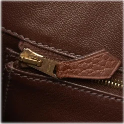 Hermès Vintage - Clemence Terre Birkin 35 Bag - Brown - Leather and Calf Handbag - Luxury High Quality - Avvenice
