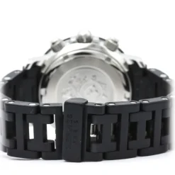 Hermès Vintage - Clipper Diver Chronograph Quartz Womens Watch - Black Silver - Stainless Steel Watch - Luxury High Quality - Avvenice