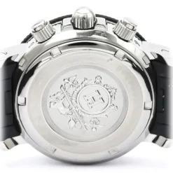 Hermès Vintage - Clipper Diver Chronograph Quartz Womens Watch - Black Silver - Stainless Steel Watch - Luxury High Quality - Avvenice