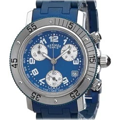 Hermès Vintage - Clipper Diver Watch - Blue Silver - Stainless Steel Watch - Luxury High Quality - Avvenice