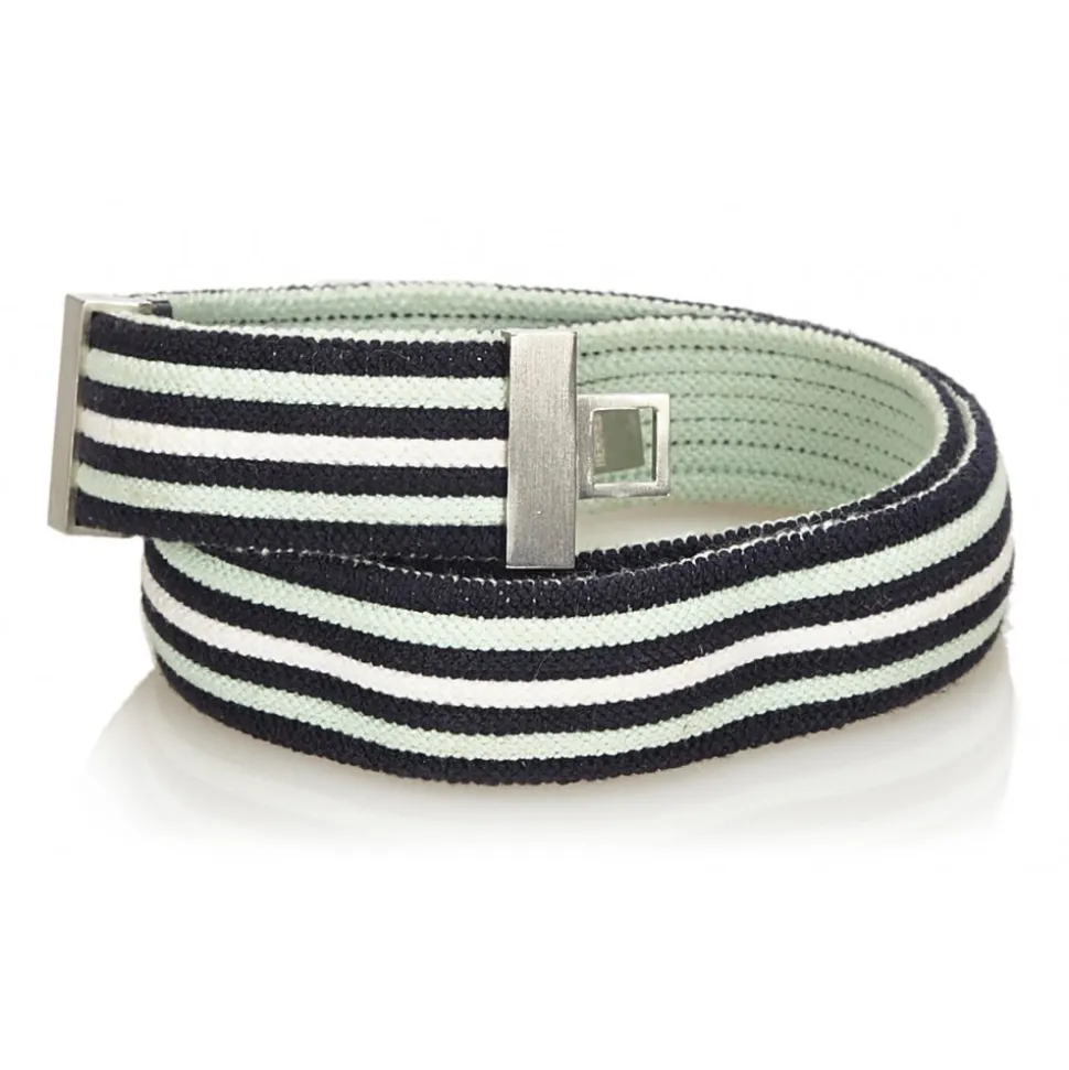 Hermès Vintage - Cotton Belt - Blue Navy White - Cotton Belt - Luxury High Quality - Avvenice