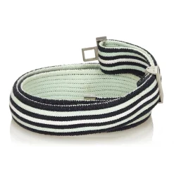 Hermès Vintage - Cotton Belt - Blue Navy White - Cotton Belt - Luxury High Quality - Avvenice