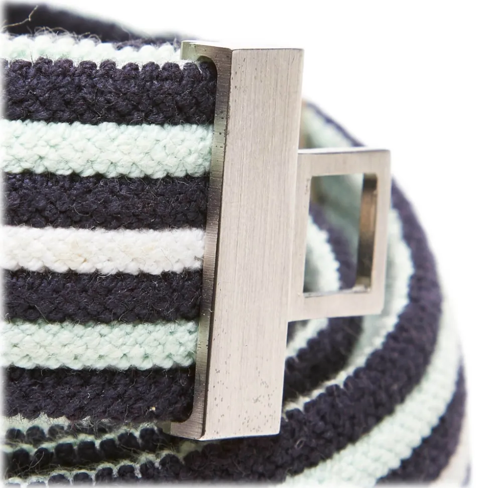 Hermès Vintage - Cotton Belt - Blue Navy White - Cotton Belt - Luxury High Quality - Avvenice
