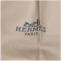 Hermès Vintage - Cotton Scarf - Brown Beige - Cotton Foulard - Luxury High Quality - Avvenice