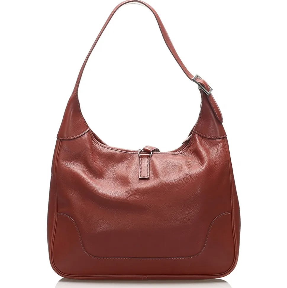 Hermès Vintage - Courchevel Trim II 31 - Brown - Leather Handbag - Avvenice