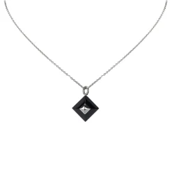 Hermès Vintage - Cupidon Pendant Necklace - Black Silver - Hermès Necklace - Luxury High Quality - Avvenice