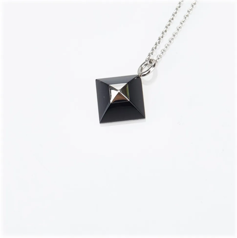 Hermès Vintage - Cupidon Pendant Necklace - Black Silver - Hermès Necklace - Luxury High Quality - Avvenice