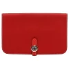 Hermès Vintage - Dogon Leather Long Wallet - Red - Leather Wallet - Avvenice