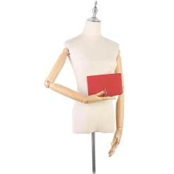 Hermès Vintage - Dogon Leather Long Wallet - Red - Leather Wallet - Avvenice