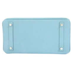 Hermès Vintage - Epsom Birkin 30 - Light Blue - Leather Handbag - Avvenice