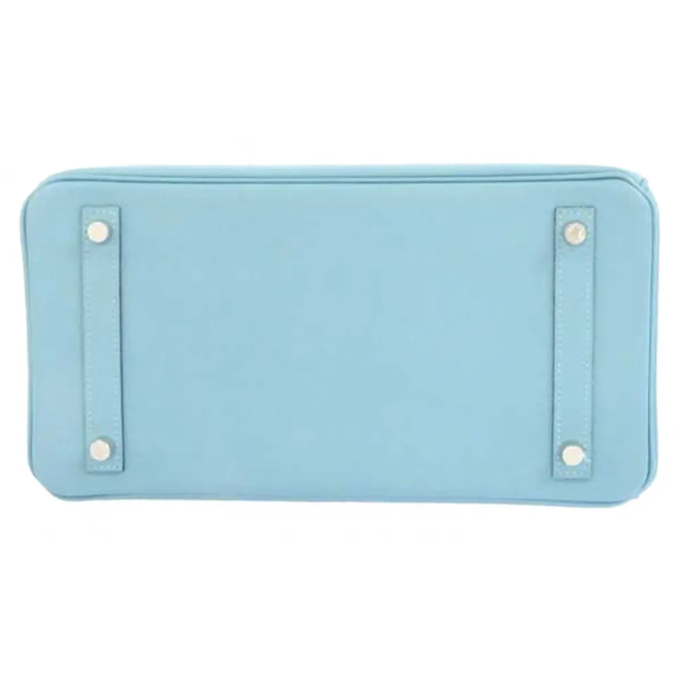 Hermès Vintage - Epsom Birkin 30 - Light Blue - Leather Handbag - Avvenice