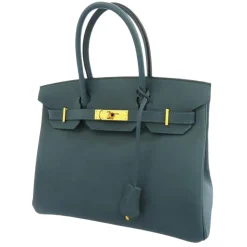 Hermès Vintage - Epsom Birkin 30 - Blue - Leather Handbag - Avvenice