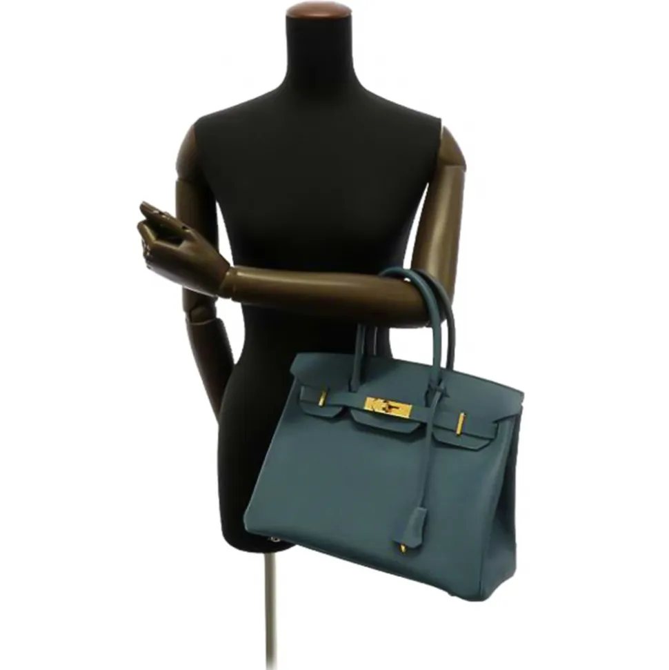 Hermès Vintage - Epsom Birkin 30 - Blue - Leather Handbag - Avvenice