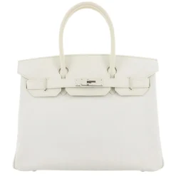 Hermès Vintage - Epsom Birkin 30 - White Ivory - Leather Handbag - Avvenice