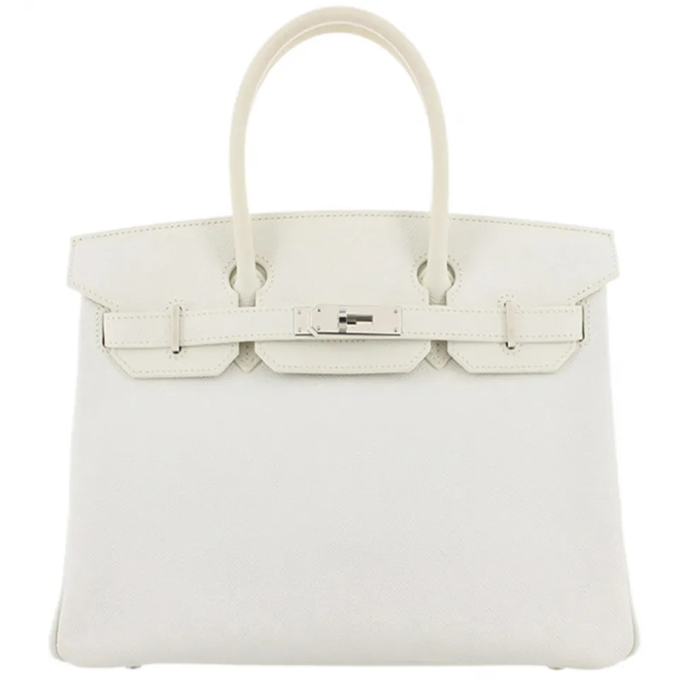 Hermès Vintage - Epsom Birkin 30 - White Ivory - Leather Handbag - Avvenice